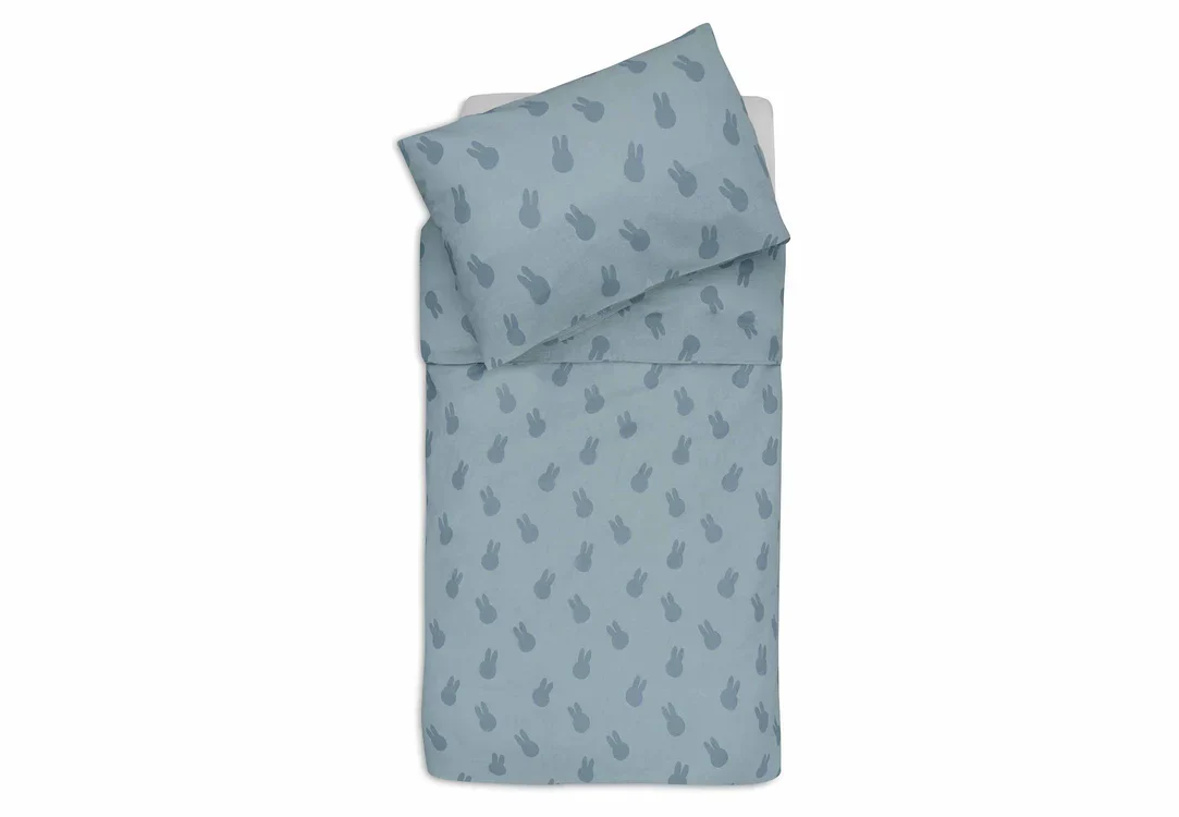 Housse de couette et taie 100x140cm Miffy Shadow - Sea Green – Image 2