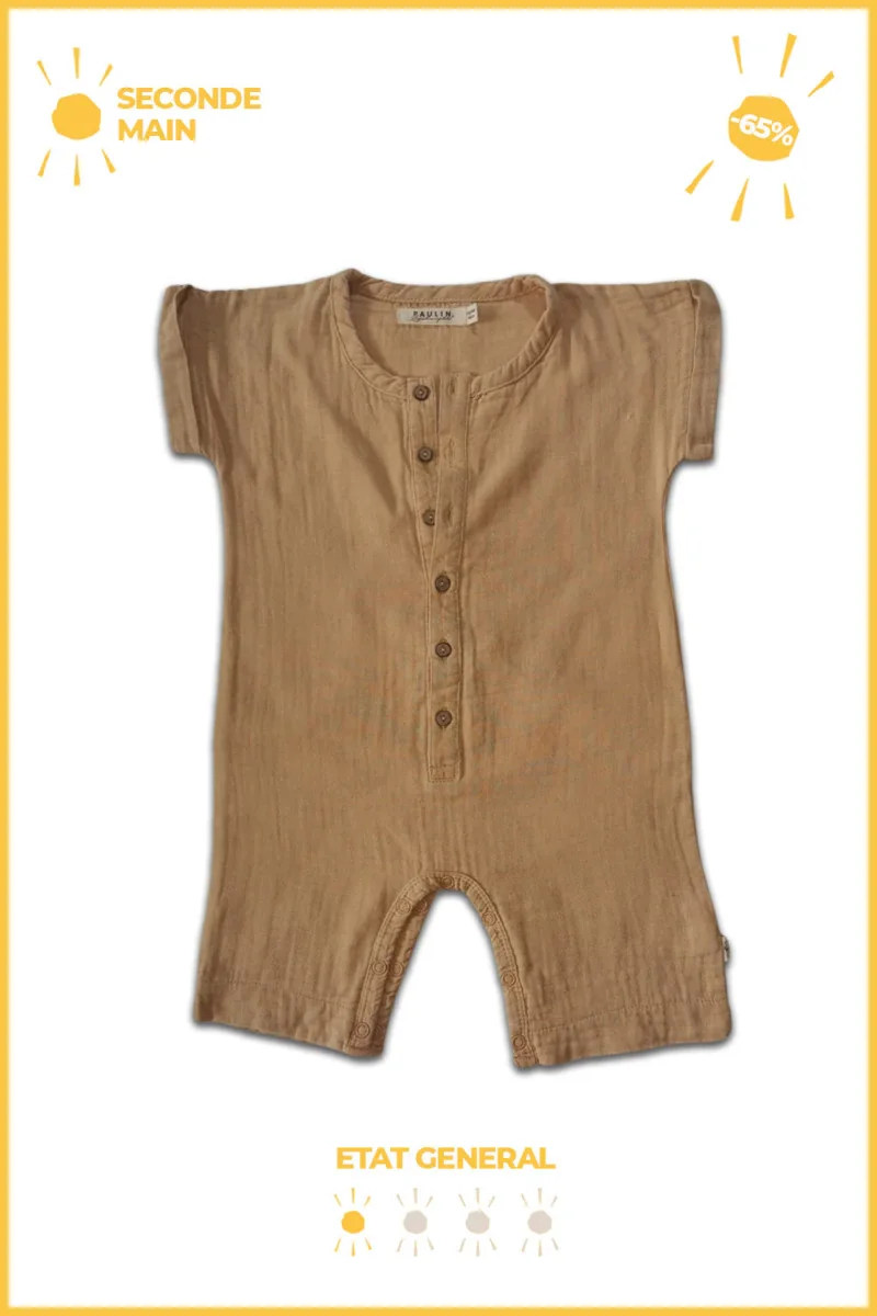 Combinaison Short Alix Ocre