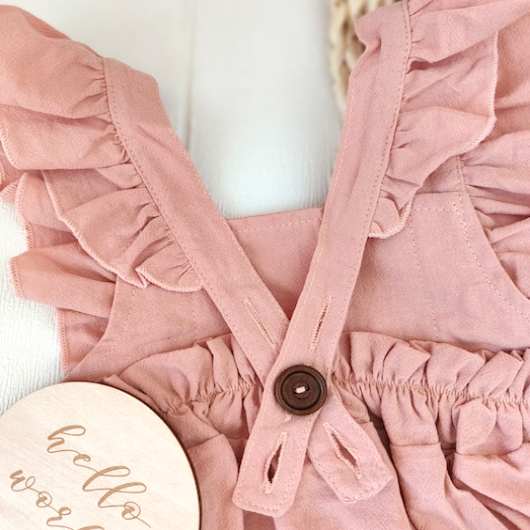 Barboteuse rose personnalisable – Image 5