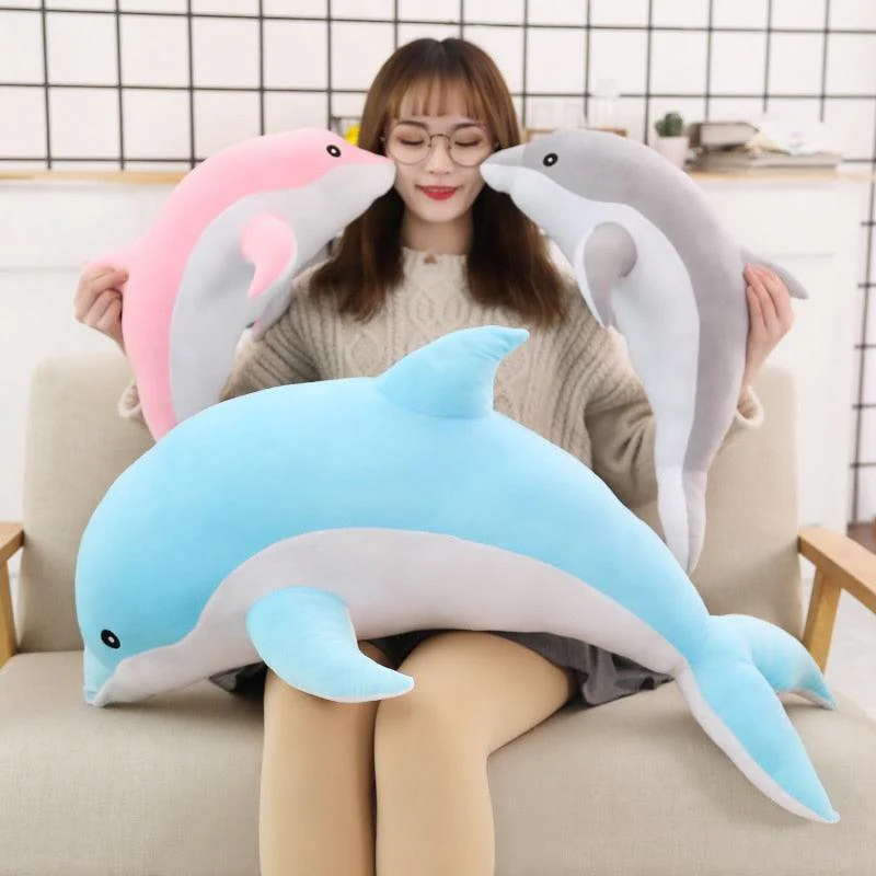 Grande peluche de dauphin pour enfant – Image 7