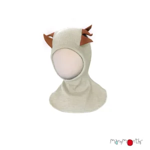 Cagoule Dino ManyMonths en laine mérinos