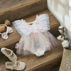 Barboteuse bébé anniversaire papillon - 48h