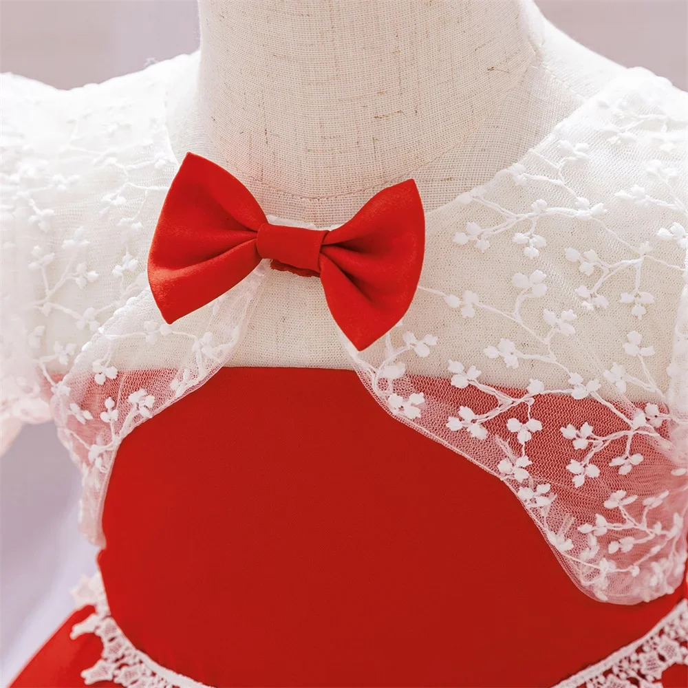 Robe de cérémonie rouge noël – Image 5