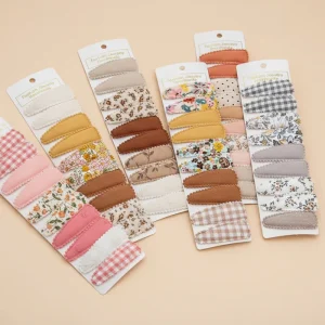 Lot de 10 jolies barrettes à motif