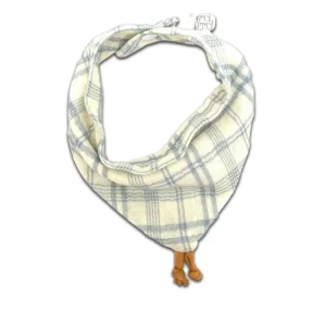 Bavoir Bandana Mousseline Tartan