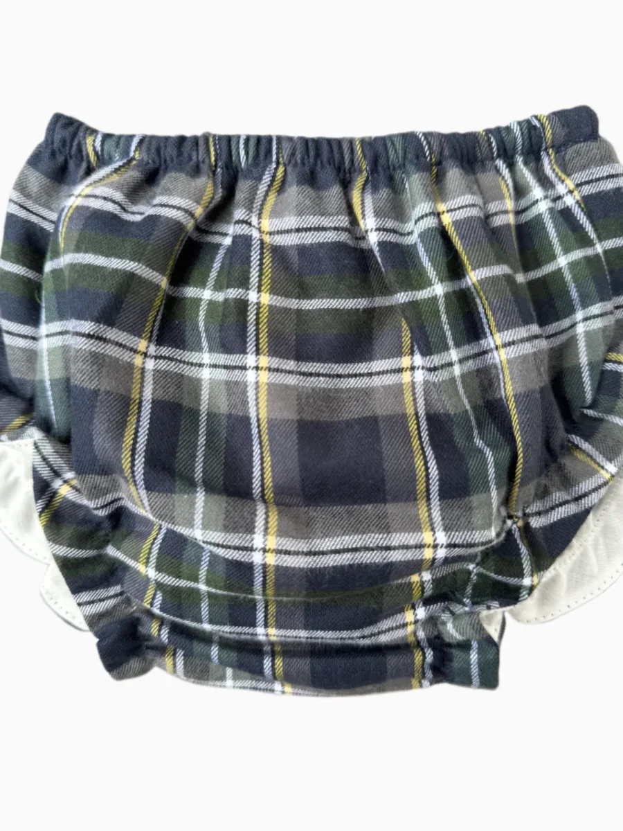 Bloomer bébé écossais – Bleu – Image 3