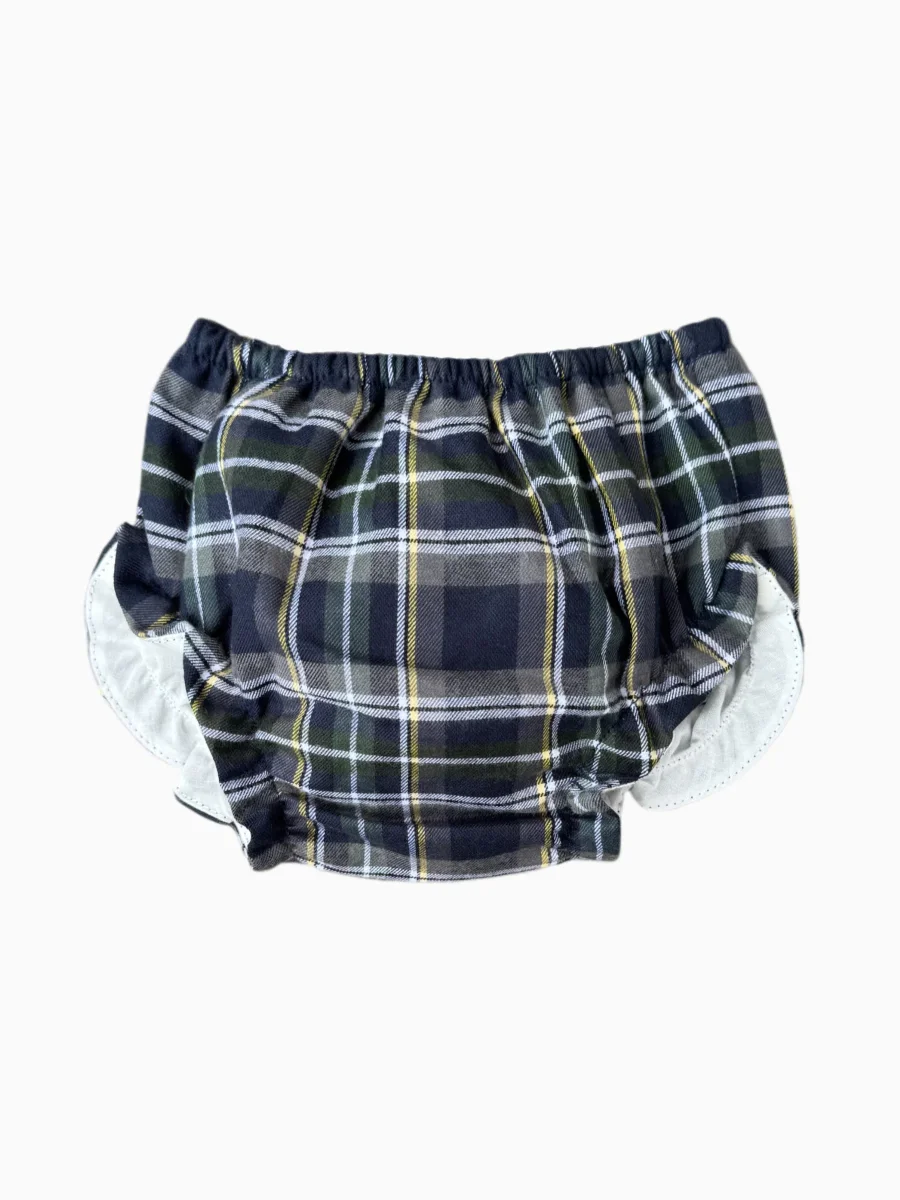 Bloomer bébé écossais – Bleu – Image 2