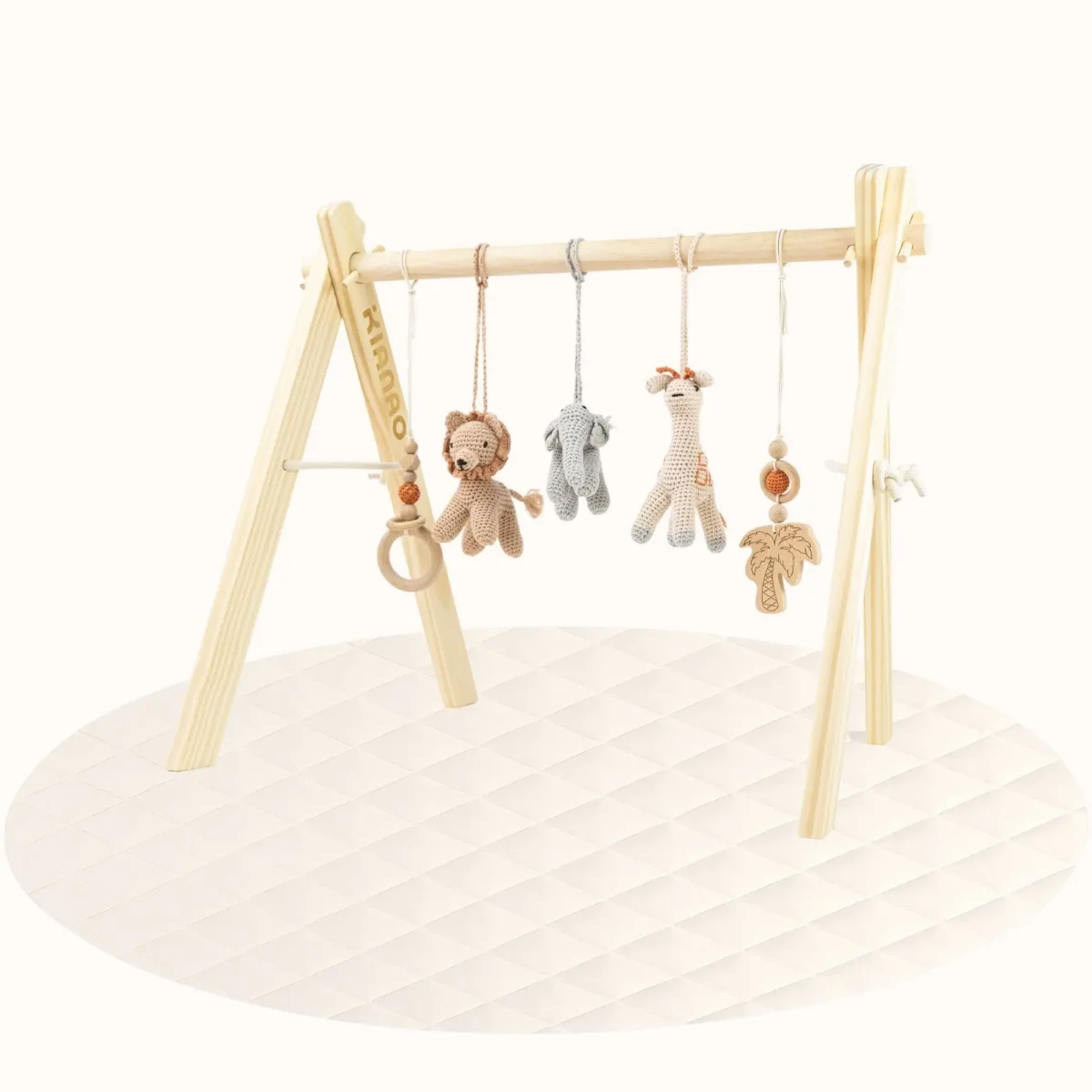 Round Baby Play Mat Waterproof & Non-Toxic Vegan Leather – Image 5