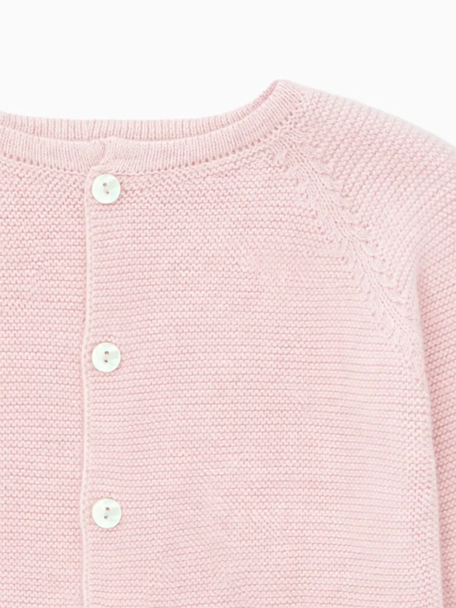 Cardigan bébé – Rose – Image 3