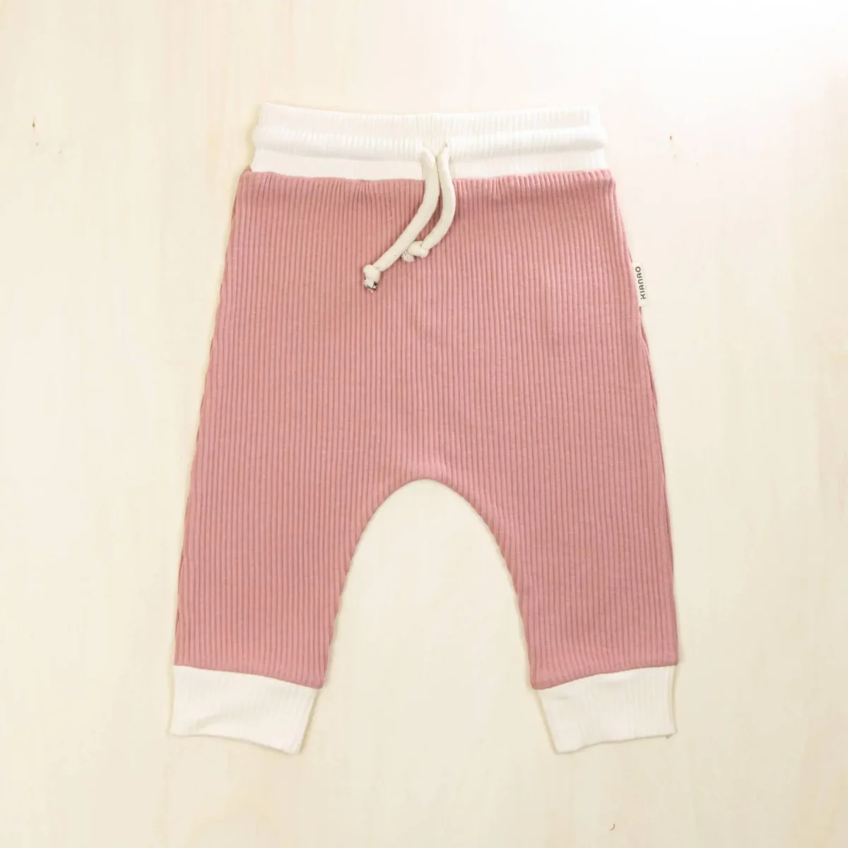 Baby Pants Organic Cotton Retro Jogger Contrast Trim – Image 4