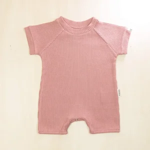Organic Baby Romper Short Sleeve Summer Suit Soft Cotton
